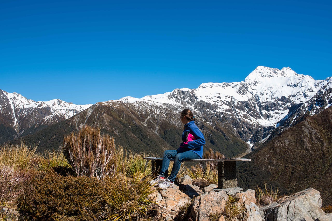 View to Mt Rolleston from the Temple Basin Track. Photo: Pat Barrett