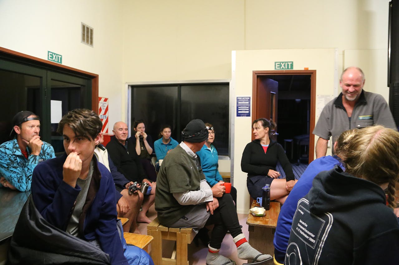 Shh, hut wardens could be anywhere. Photo: Meghan Walker