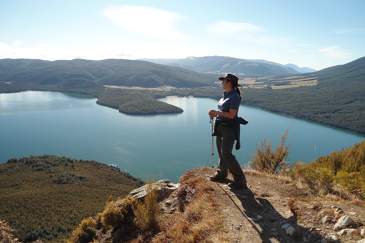Rewarding views like this will encourage anyone to give tramping a try. Photo: Matthew Pike