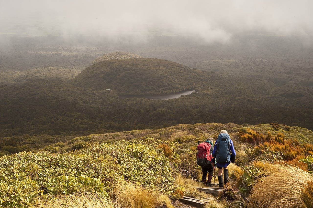 Approaching Lake Dive on the Upper Track. Photo: Shaun Barnett/Black Robin Photography