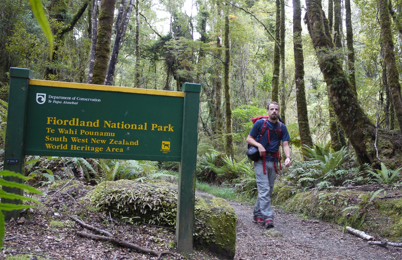 The track is the only private track in the country that passes through a national park. Photo: Alistair Hall