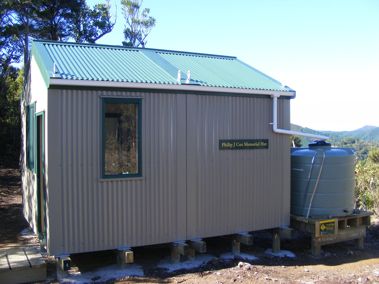 The new Silver Peaks hut is named after a local outdoorsman who died in 2009