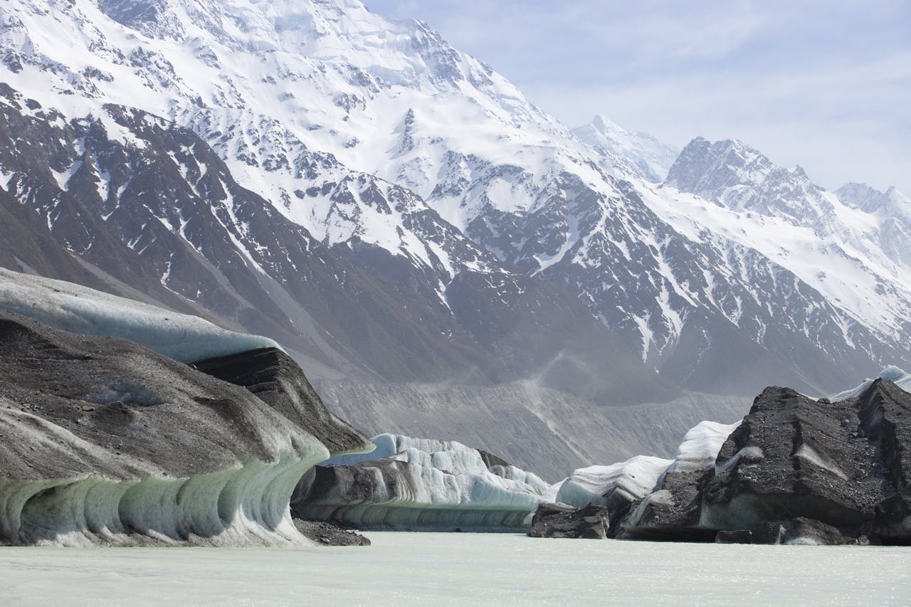 An iceberg from the Tasman Glacier, Tasman Lake, Mount Cook National Park. Photo: Derek Morrison