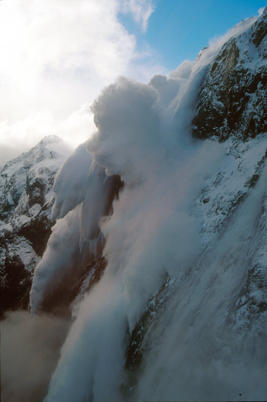 Massive size four and five avalanches are common around Milford Rd