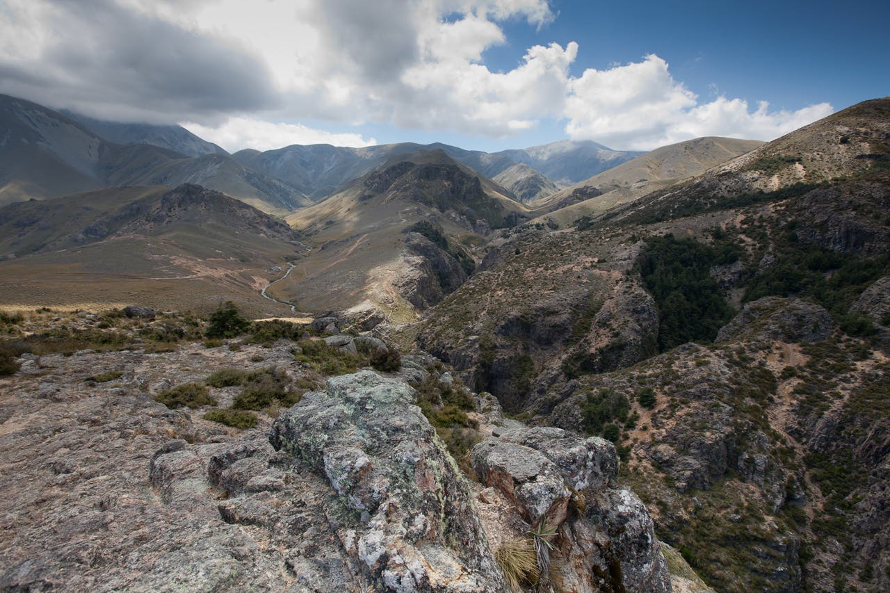 There are plenty of geocaches to be found on eh Mt Somers Walkway, including near Woolshed Creek Hut. Photo: Gavin Treadgold