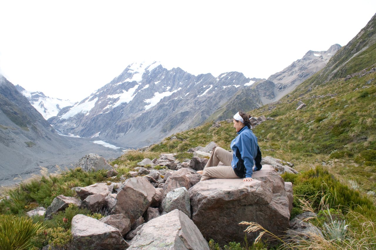 Exploring the true left of the Hooker Valley will reveal top campsites, solitude and unsurpassed views of Aoraki/Mt Cook. Photo: Alistair Hall