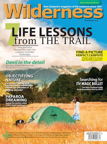 Image of the November 2016 Wilderness Magazine Cover
