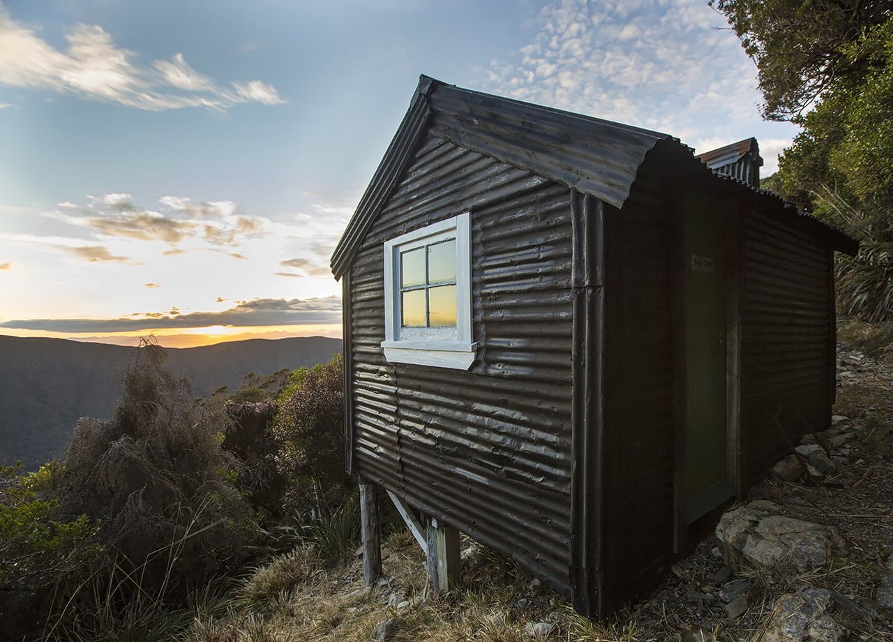 An old miner’s hut on the Croesus Track. Photo: Neil Silverwood