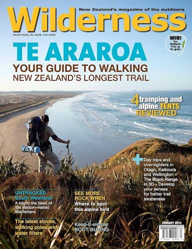 Image of the January 2012 Wilderness Magazine Cover