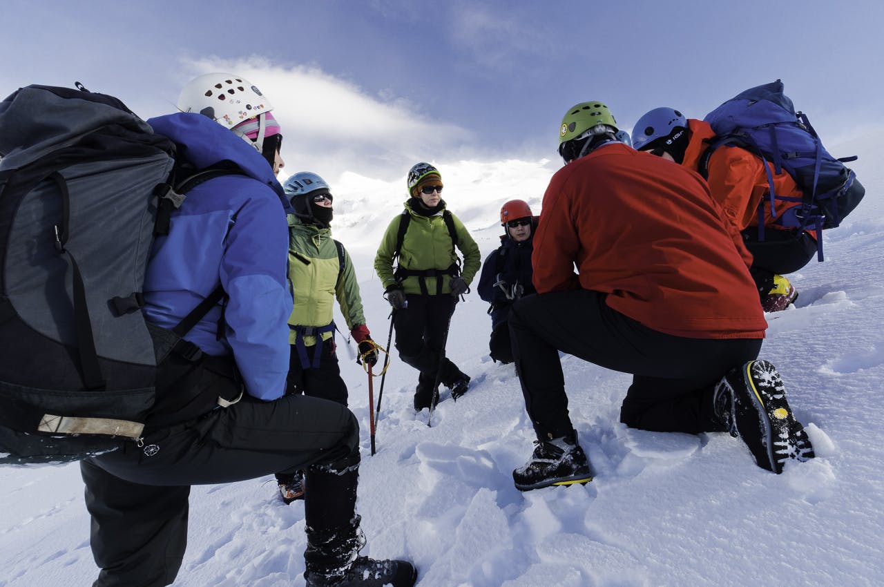 The relationships formed on courses like NZAC’s Wellington section alpine instruction course can be lasting and incredibly rewarding for instructors as well as students. Photo: Fraser Crichton