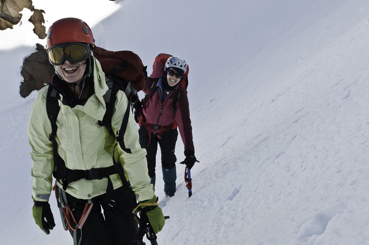Student Sandy Zhou with NZAC volunteer instructor Nina Sawicki. Club-based courses are not just about skills learning, they are also about experience and fun. Photo: Fraser Crichton