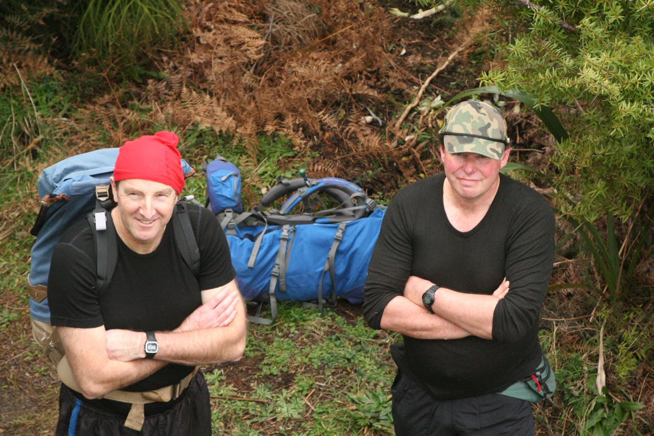 Sharp and Stone made up for their lack of style with bushcraft know-how. Photo: Josh Gale