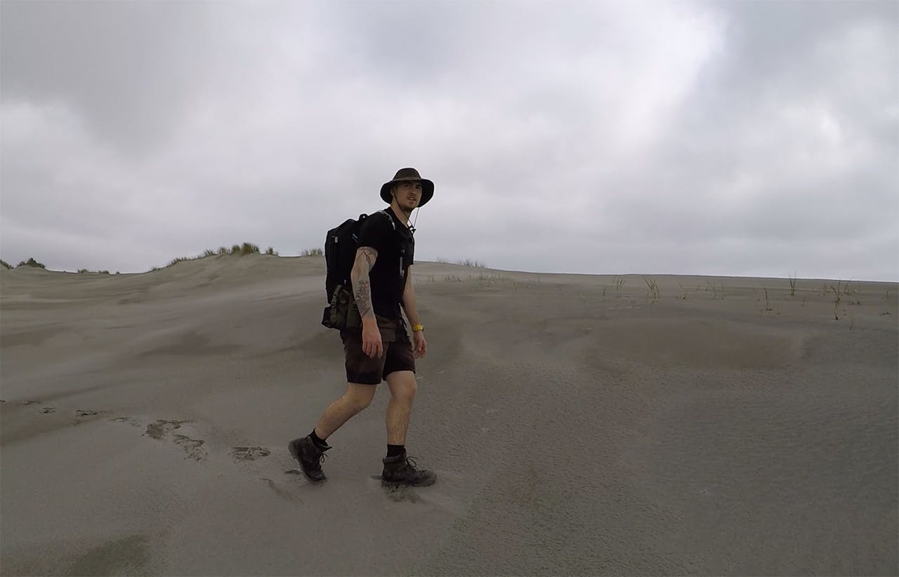 Brando Yelavich is now walking the coast around Stewart Island