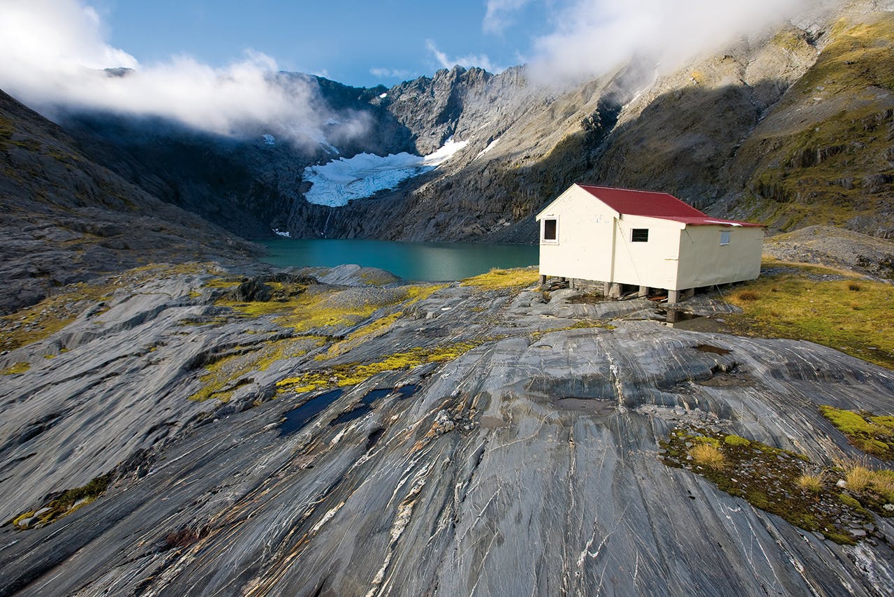 Ivory Lake Hut was voted Hut of the Year in the 2016 Outdoor Awards. Photo: Mark Watson