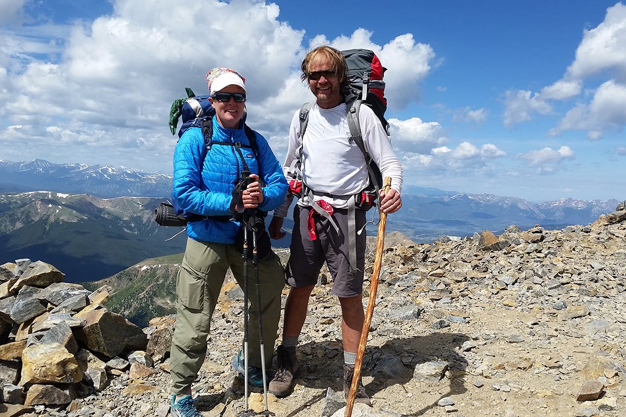 Thru-hiking veterans Maria and David