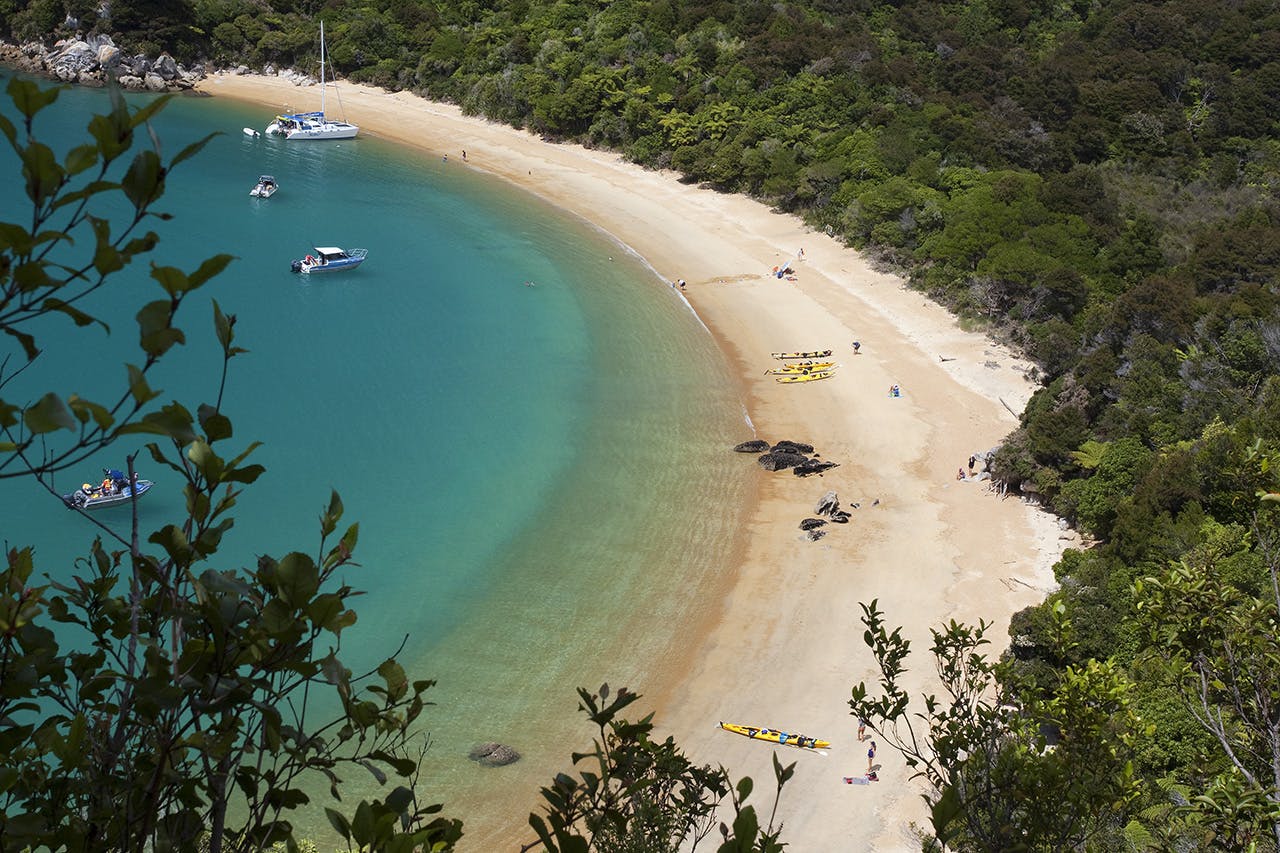 View of Te Pukatea Bay Abel Tasman. Photo: Ray Salisbury