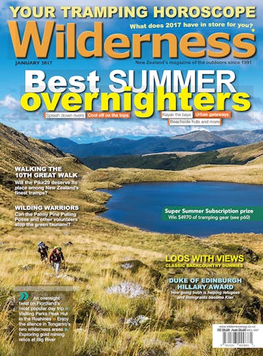 Image of the January 2017 Wilderness Magazine Cover