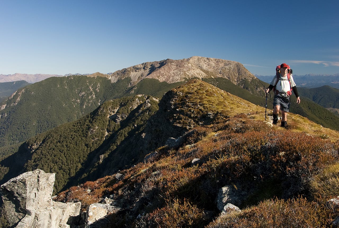 On the Alpine Route traverse. Photo: Ray Salisbury