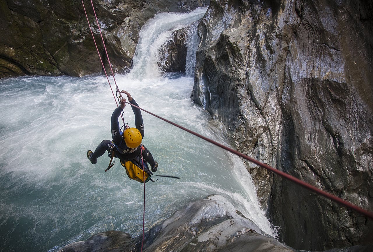 Canyoning requires commitment. Once inside, there’s no going back. Photo: Neil Silverwood