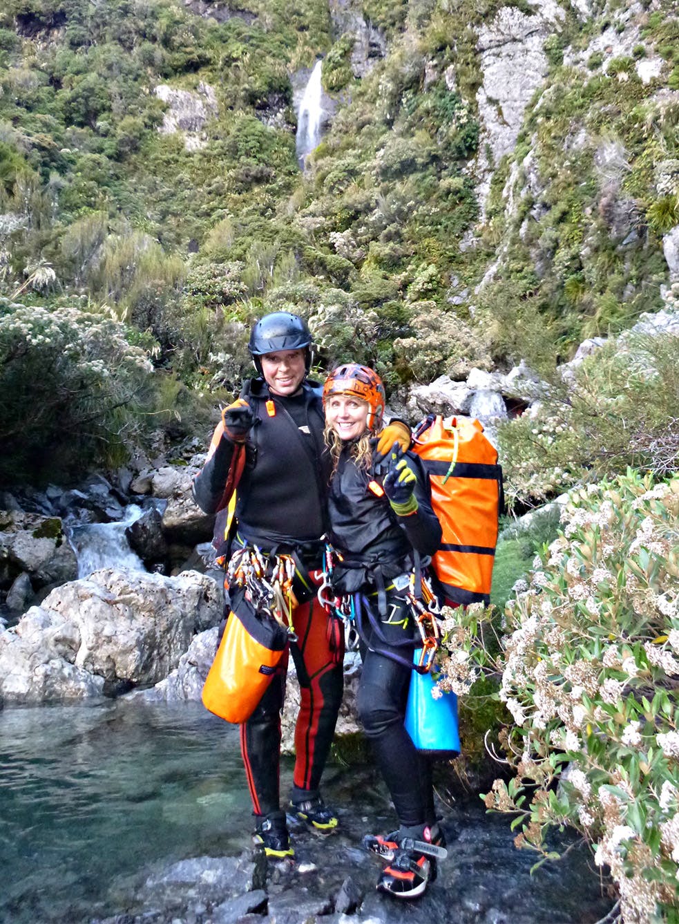 James Abbott and Nola Collie have 60 canyoning trips planned for this upcoming season. Photo: Supplied