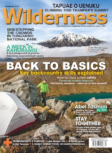 Image of the March 2017 Wilderness Magazine Cover
