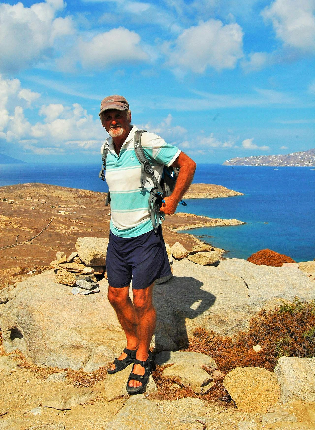 Trevor Beaton missed the walk briefing and ended up taking a wrong turn. Photo: Supplied