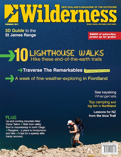 Image of the February 2011 Wilderness Magazine Cover