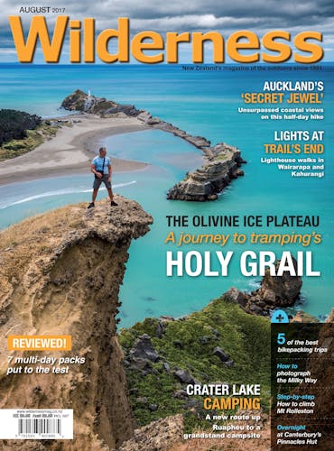 Image of the August 2017 Wilderness Magazine Cover