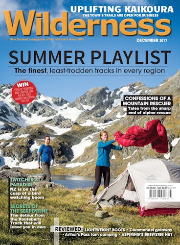 Image of the December 2017 Wilderness Magazine Cover