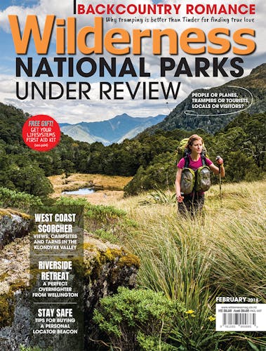 Image of the February 2018 Wilderness Magazine Cover