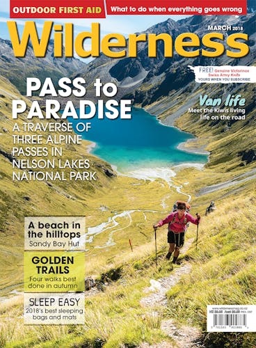 Image of the March 2018 Wilderness Magazine Cover
