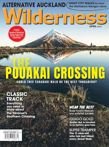 Image of the April 2018 Wilderness Magazine Cover