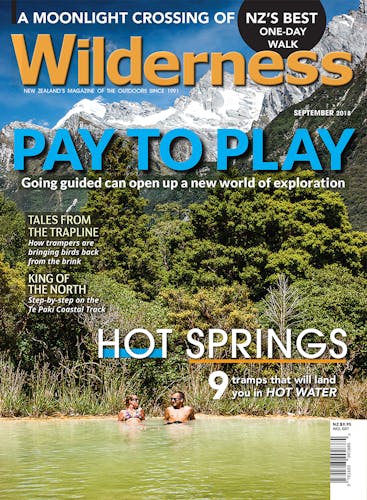 Image of the September 2018 Wilderness Magazine Cover
