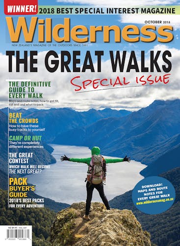 Image of the October 2018 Wilderness Magazine Cover