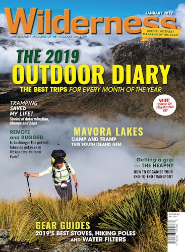 Image of the January 2019 Wilderness Magazine Cover