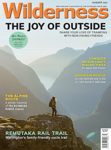 Image of the August 2020 Wilderness Magazine Cover