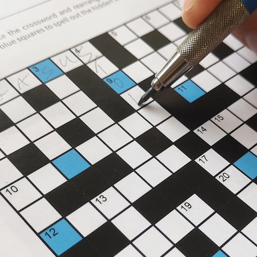 Very nervously crossword clue