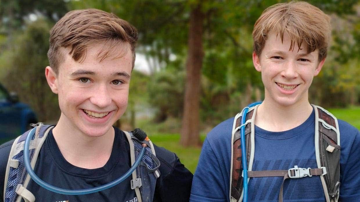 Ollie and Finn plan to traverse New Zealand in a straight line