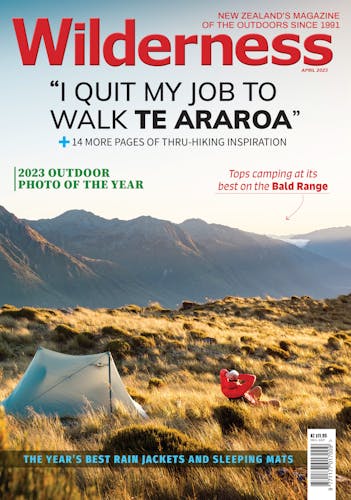Image of the April 2023 Wilderness Magazine Cover