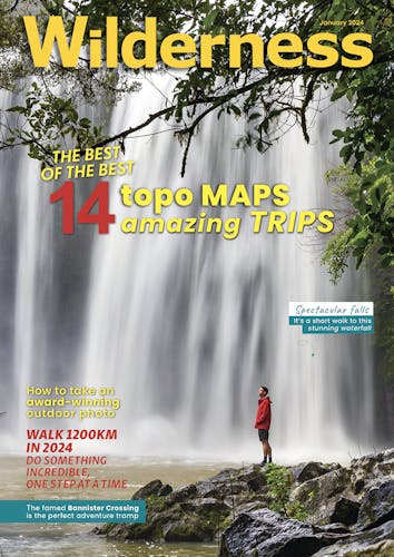 Image of the January 2024 Wilderness Magazine Cover